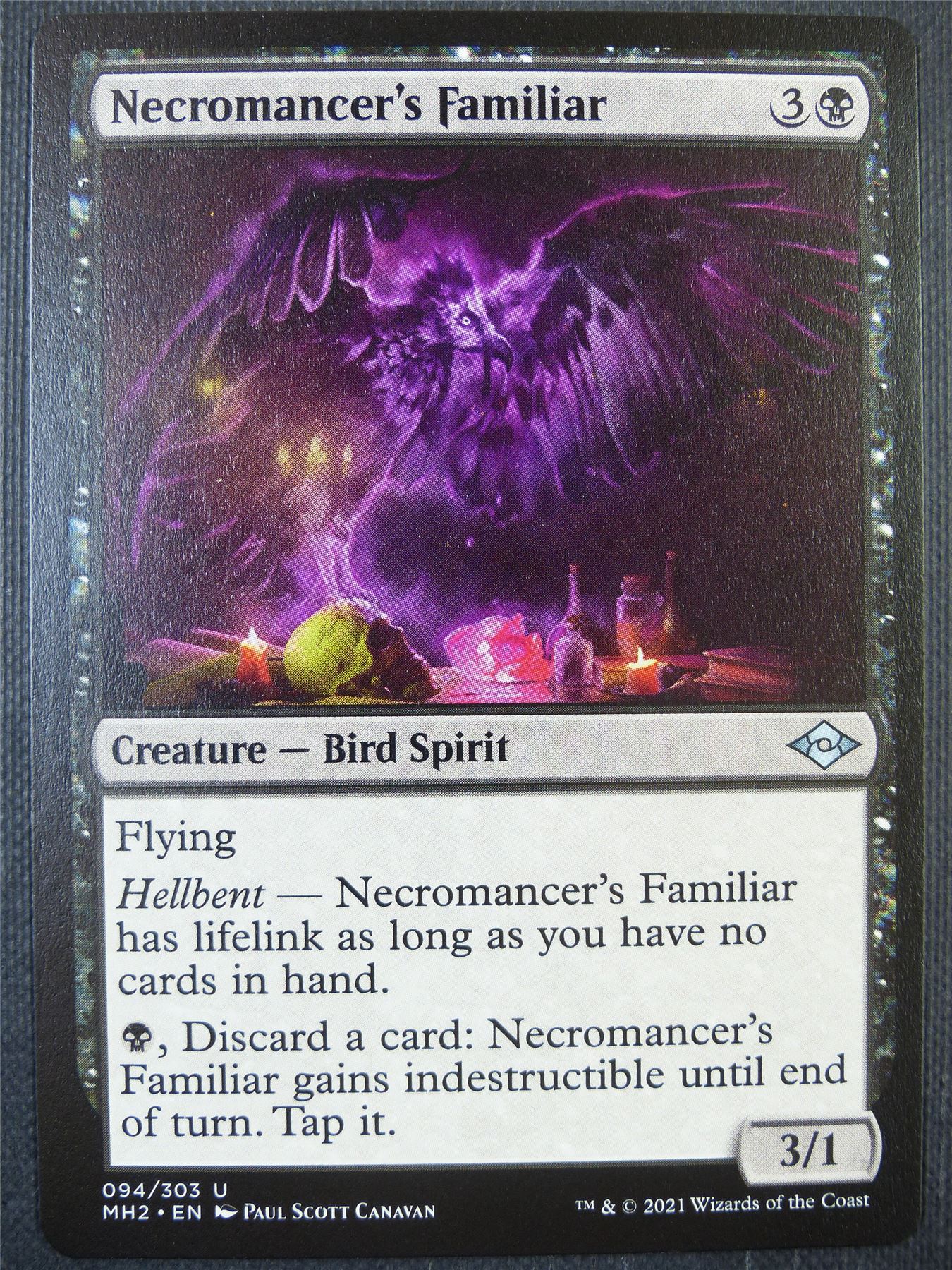 Necromancer's Familiar - Mtg Card #6MR