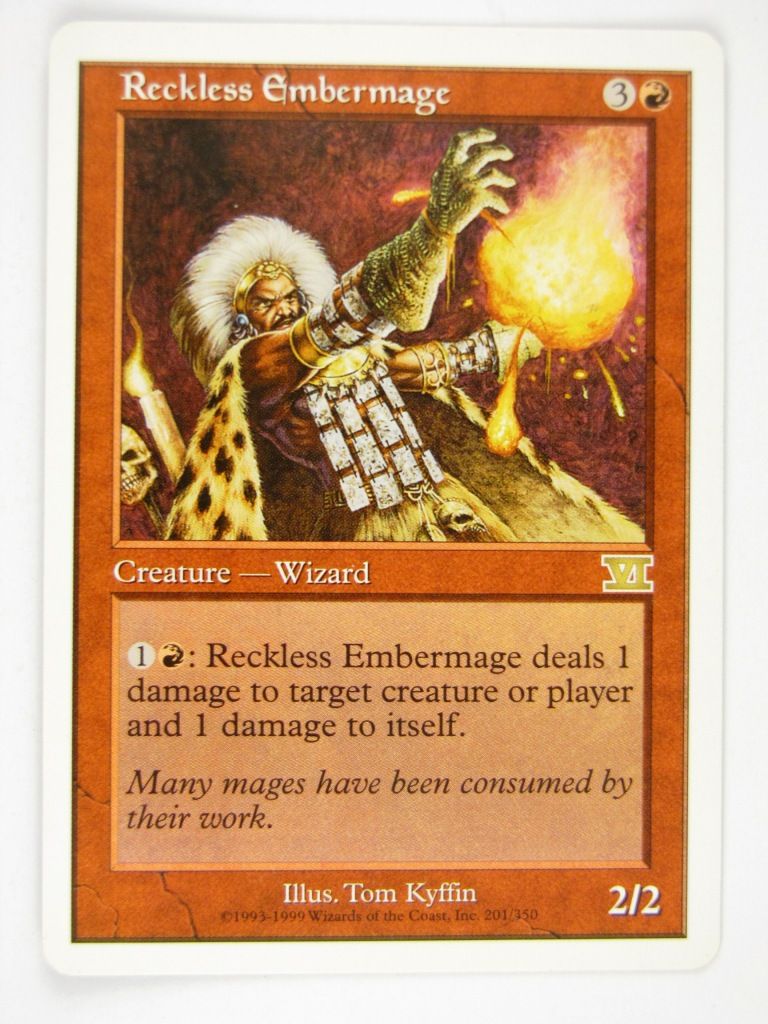 Mtg - RECKLESS EMBERMAGE sixth - Played Rare