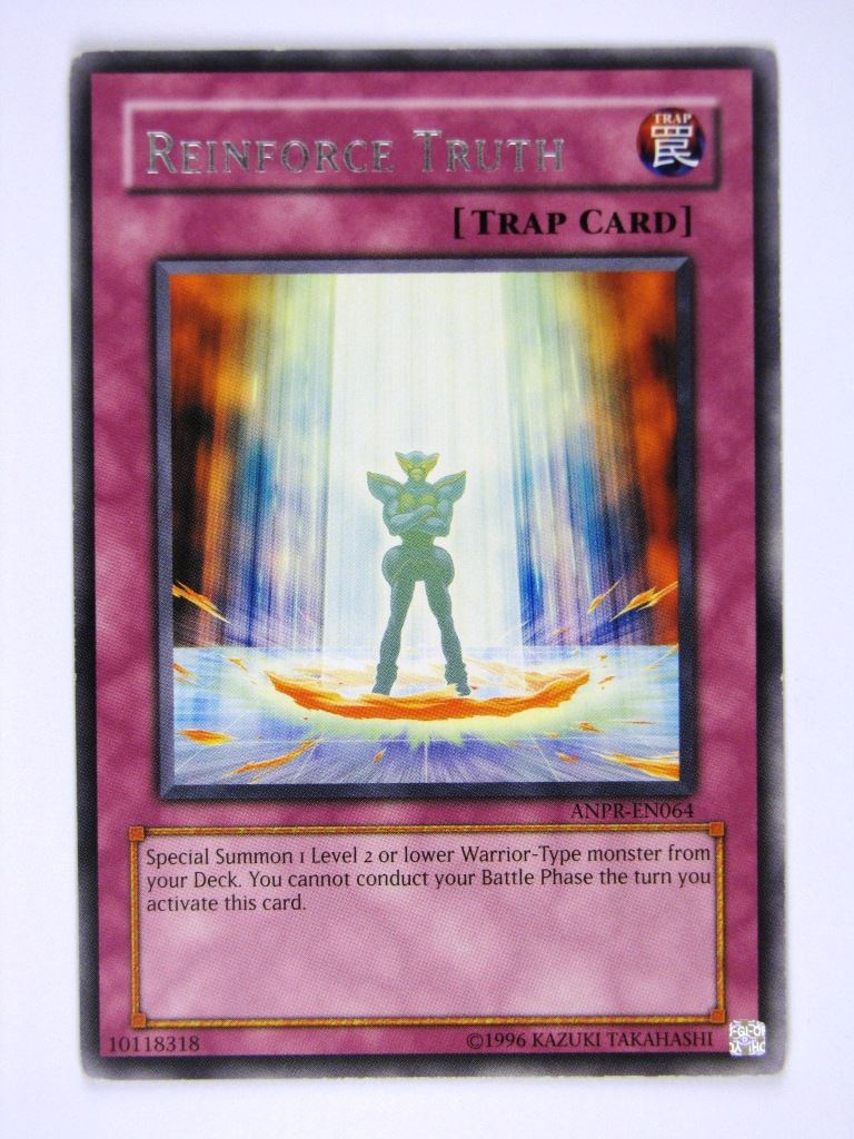 Yugioh Cards: REINFORCE TRUTH ANPR RARE # 22B97