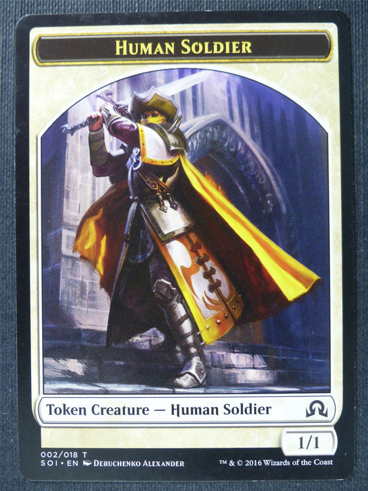 Human Soldier Token - Mtg Card #1WU