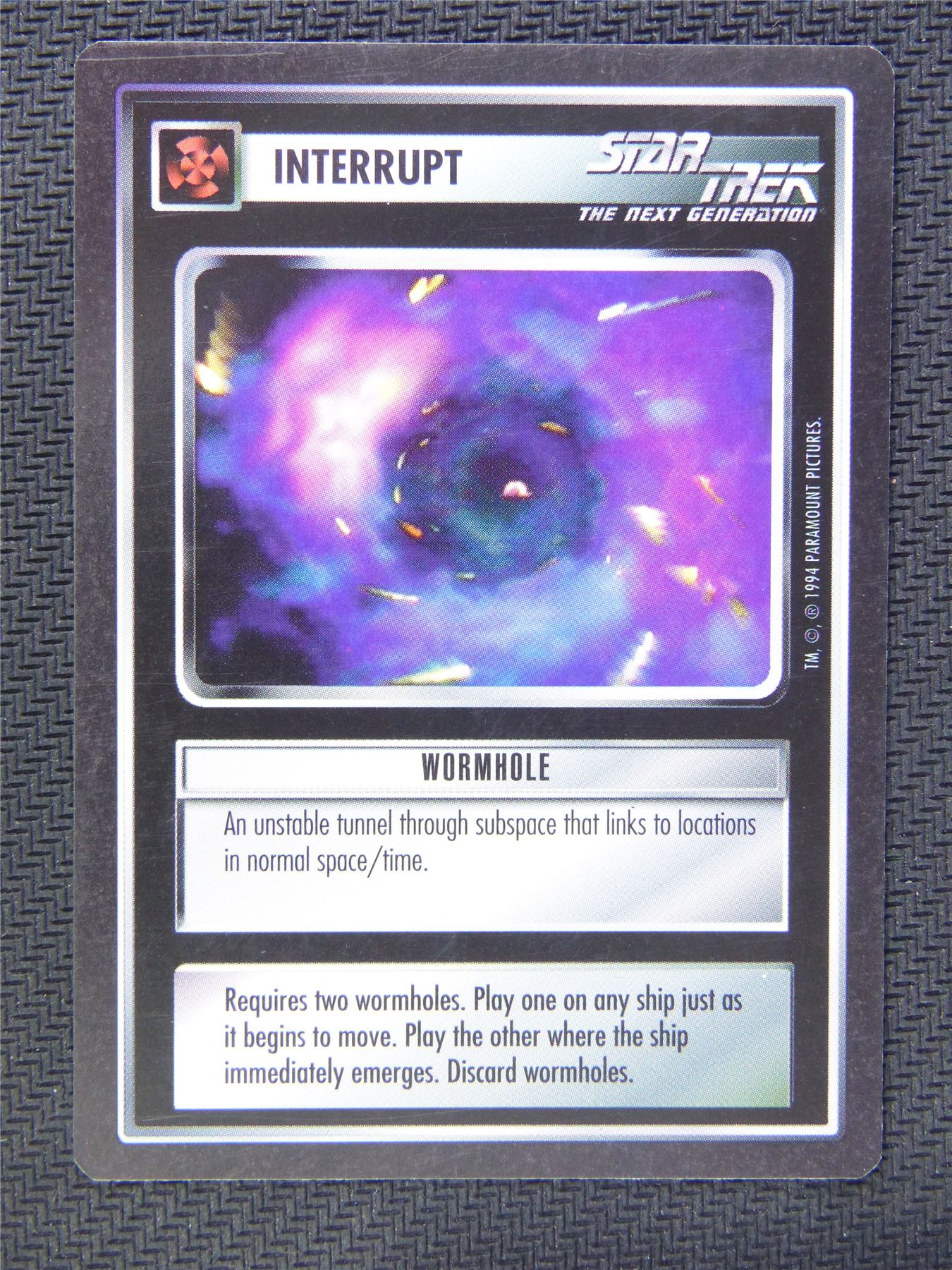 Interrupt Wormhole - Star Trek CCG Next Gen #541