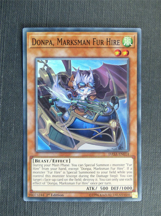 Donpa Marksman Fur Hire DASA Super Rare - 1st ed - Yugioh Cards #Z1