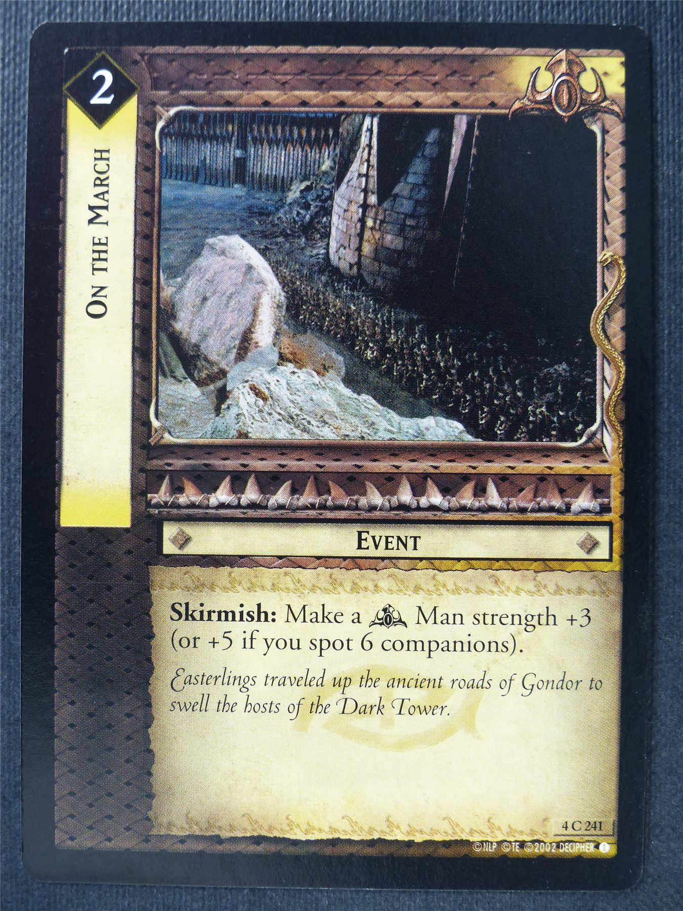 On The March 4 C 241 - LotR Card #3FR