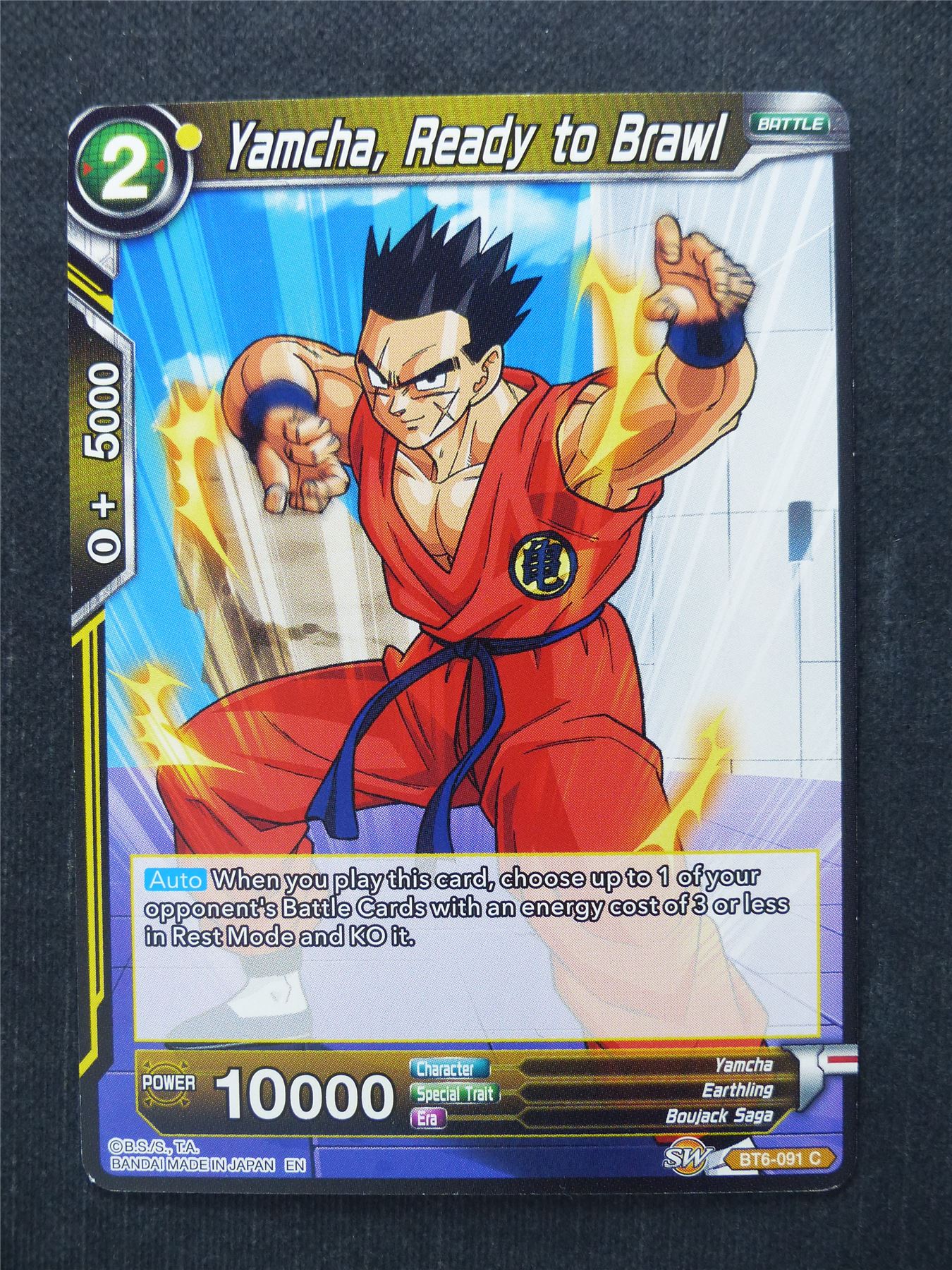 Yamcha Ready to Brawl - Dragon Ball Super Cards #80