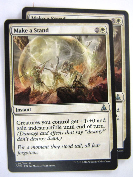 MTG Magic Cards: Oath of the Gatewatch: MAKE A STAND x2 # 4J71