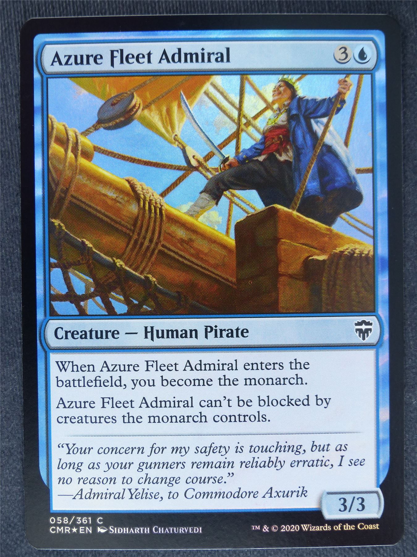 Azure Fleet Admiral Foil - Mtg Magic Cards #AL