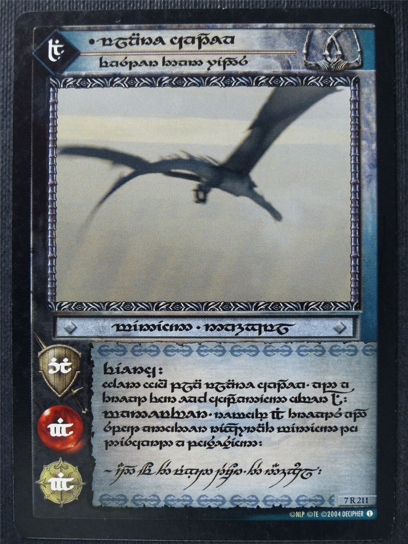 Ulaire Cantea Faster Than Winds 7 R 211 played - Elvish LotR Card #3O2