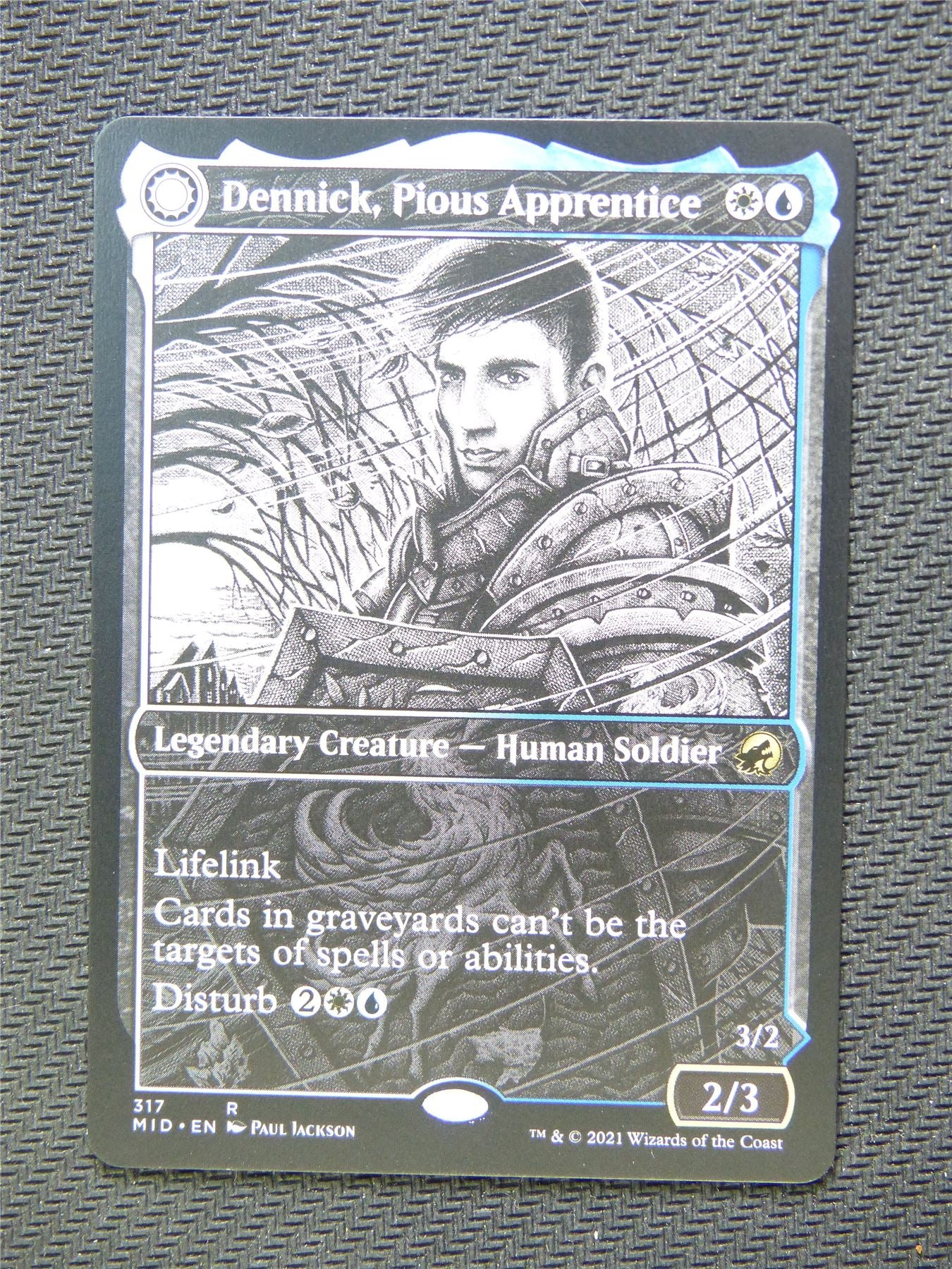 Dennick Pious Apprentice Eternal Night Showcase - Innistrad - Mtg Card #3IW