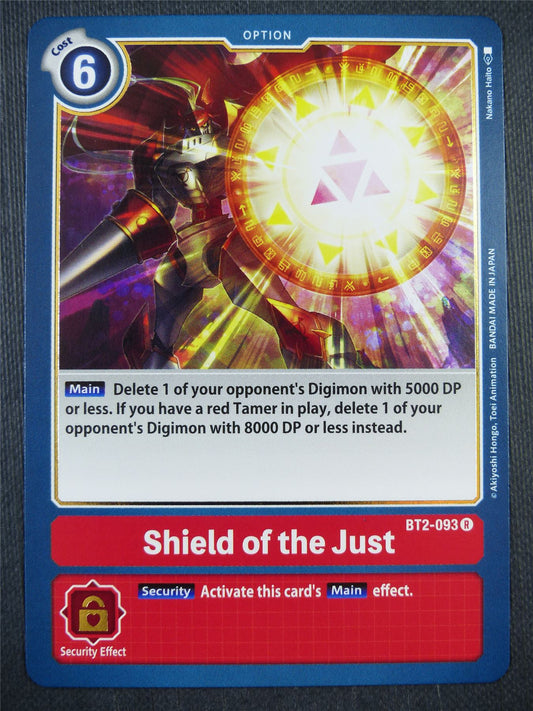 Shield of ther Just BT2-093 R - Digimon Card #9FS