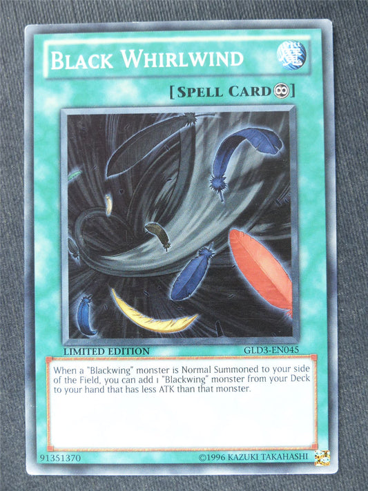 Black Whirlwind GLD3 - limited ed - Yugioh Cards #14H