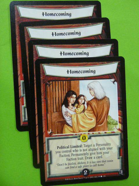 L5R Card Legend of Five Rings: HOMECOMING 89/156 x4