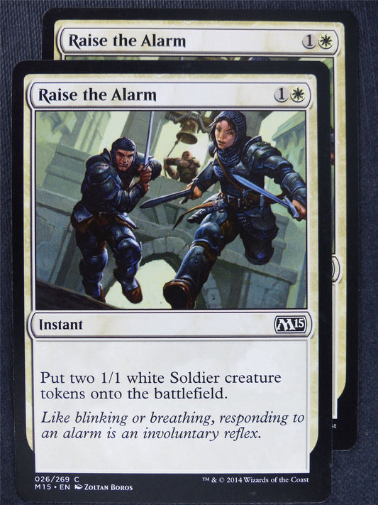 Raise the Alarm x2 - Mtg Magic Cards #CZ