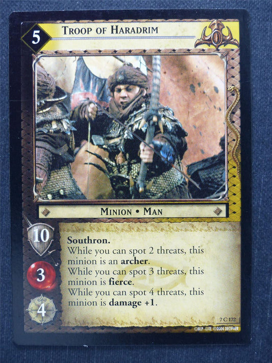 Troop of Haradrim 7 C 172 - LotR Cards #LM