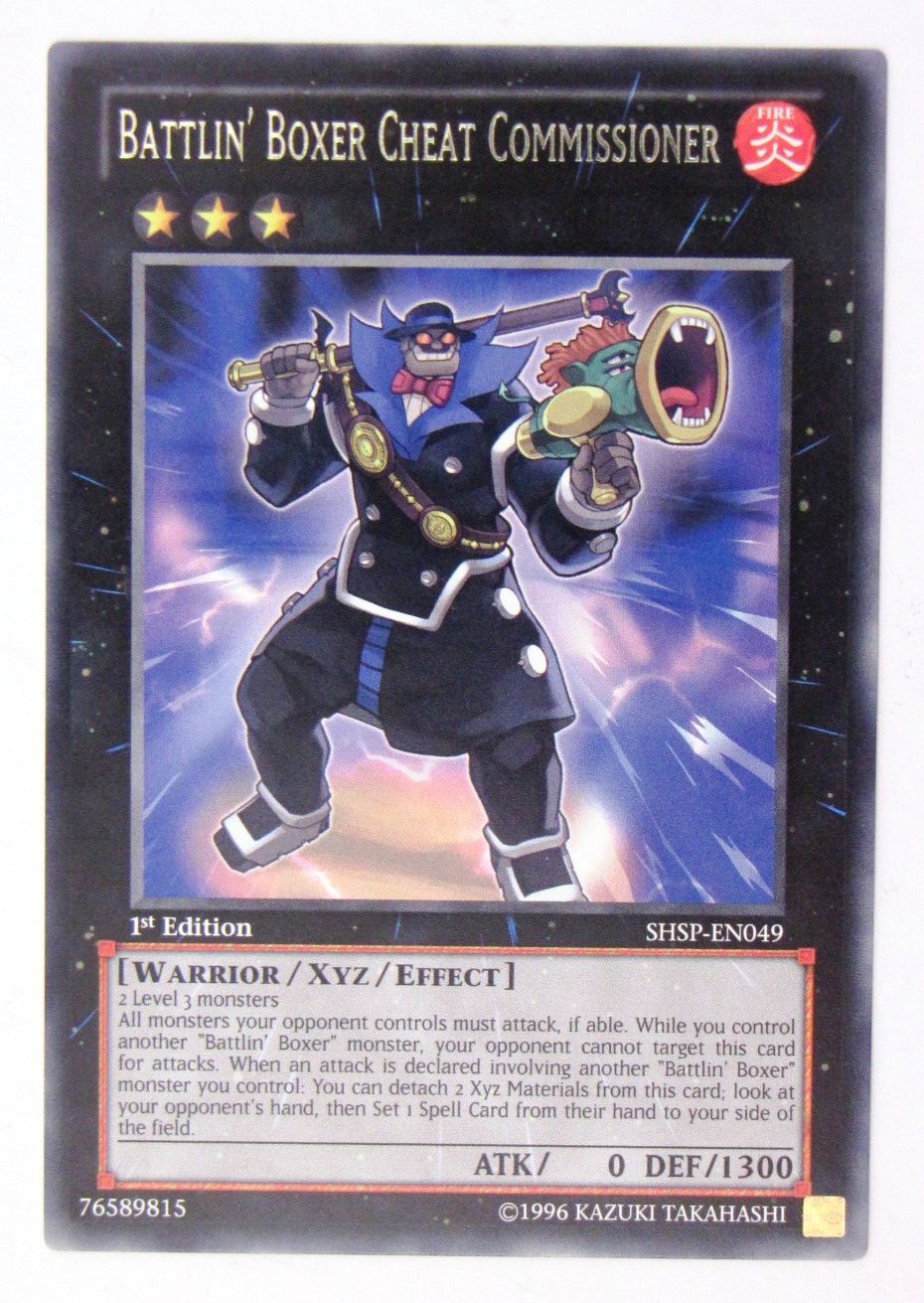 Battlin' Boxer Cheat Commissioner SHSP-EN049 Rare - Yugioh Card