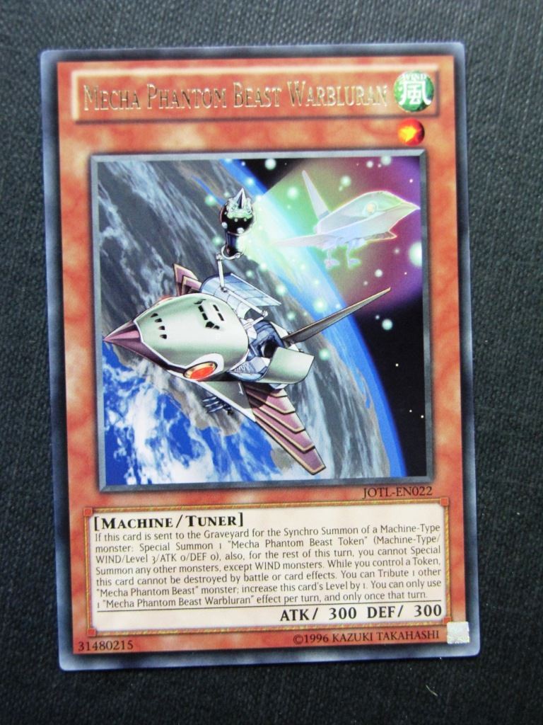 Mecha Phantom Beast Warbluran JOTL Rare - Yugioh Cards #1JH