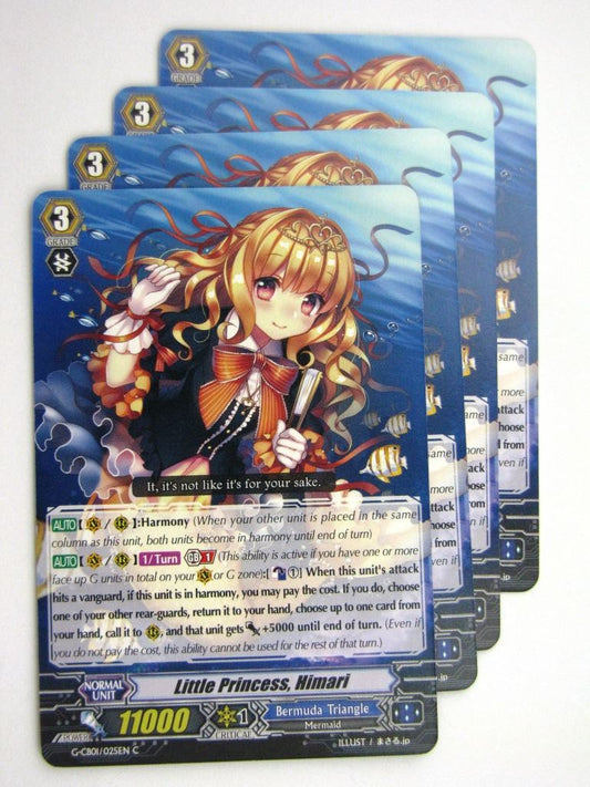 Vanguard Cards: LITTLE PRINCESS, HIMARI G-CB01 x4 # 36H89