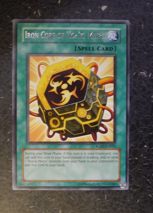 YuGiOh Cards: THE IRON CORE OF KOA'KI MEIRU RGBT RARE # F100