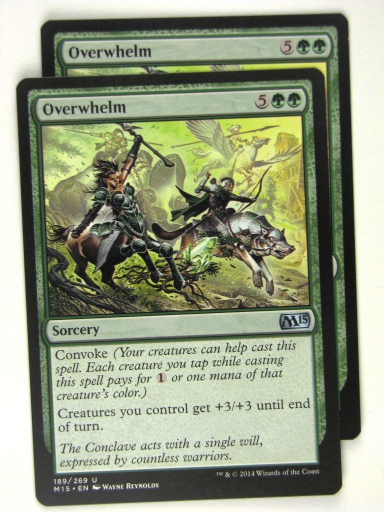 MTG Magic Cards: OVERWHELMx2 # 19B29