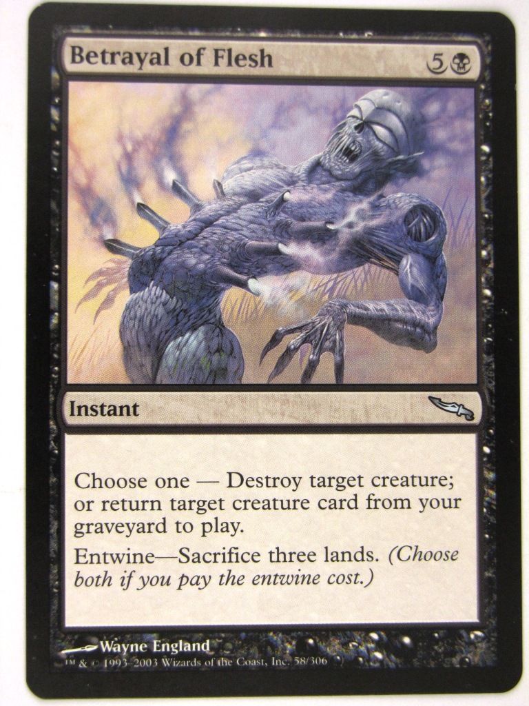 MTG Magic: the Gathering Cards: BETRAYAL OF FLESH: MRD