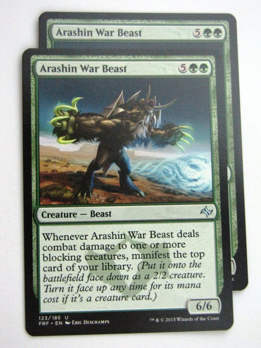 MTG Magic Cards: Fates Reforged: ARASHIN WAR BEAST x2 # E77