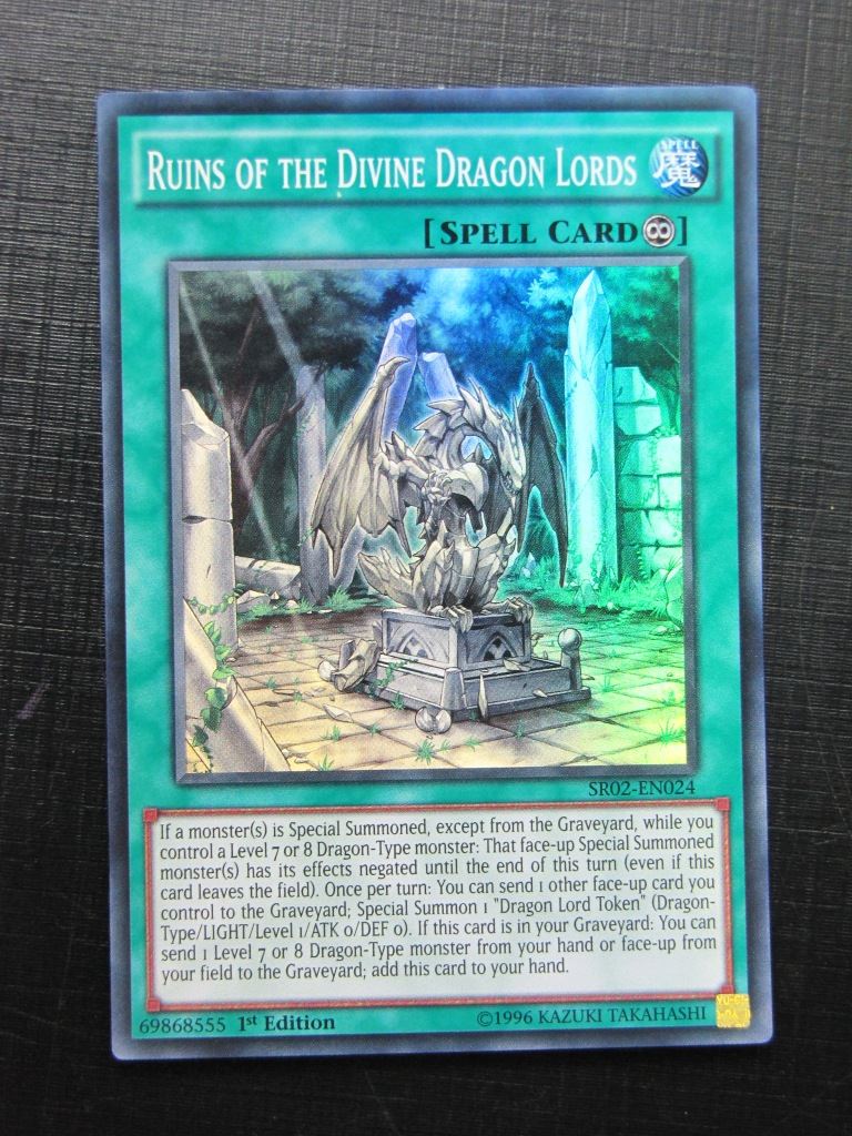 Yugioh Cards: RUINS OF THE DIVINE DRAGON LORDS SR02 SUPER RARE # 30F12