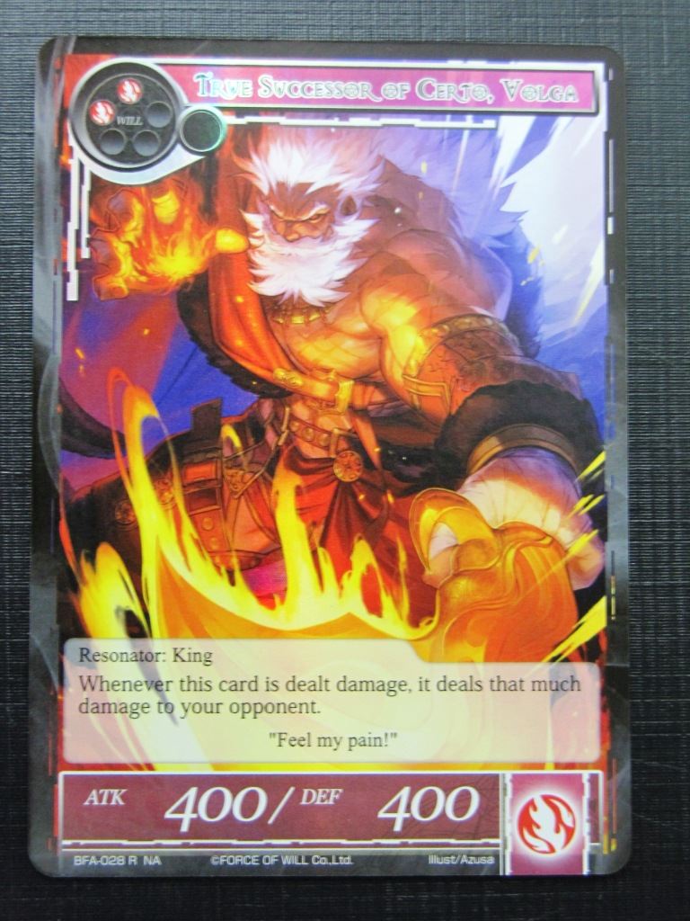 Force of Will Cards: TRUE SUCCESSOR OF CERTO, VOLGA FOIL NA # 15G65