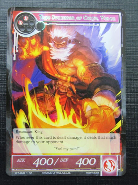 Force of Will Cards: TRUE SUCCESSOR OF CERTO, VOLGA FOIL NA # 15G65