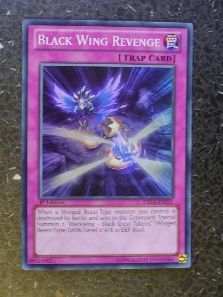 Yugioh Cards: BLACK WING REVENGE DRLG SUPER RARE # 3F39