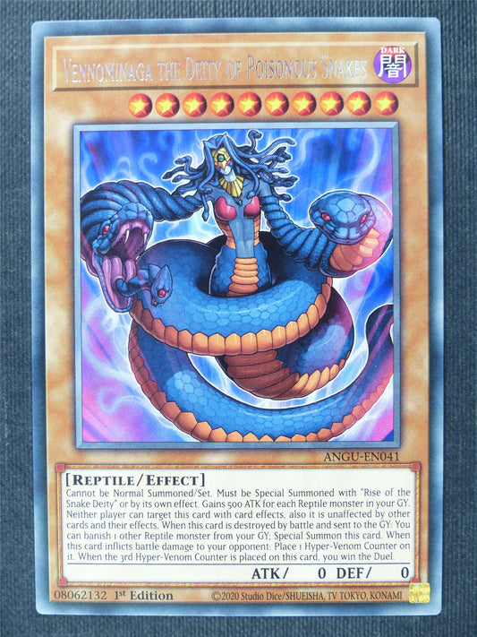 Vennominaga the Deity of Poisonous Snakes ANGU Rare - 1st ed Yugioh Cards #35R