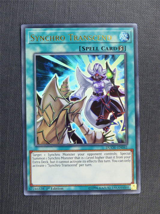Synchro Transcend DUOV Ultra Rare - 1st ed - Yugioh Cards #2WS