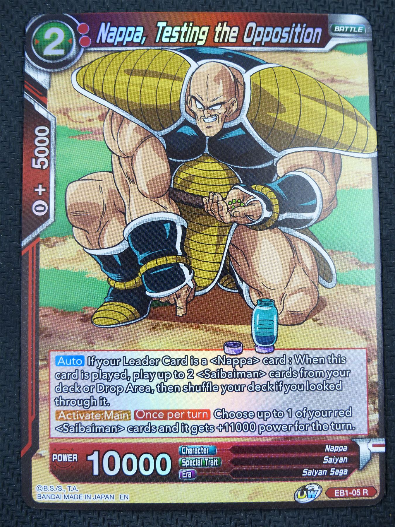 Nappa Testing the Opposition EB1 R - Dragon Ball Super Card #60Z