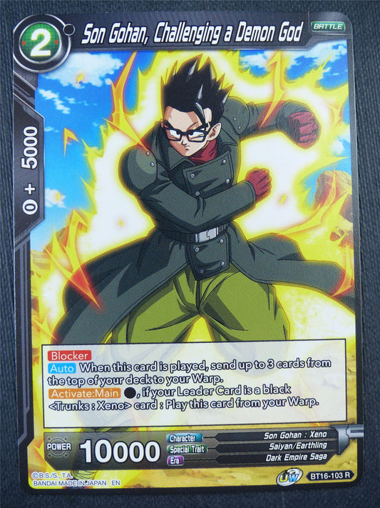 Son Gohan Challenging a Demon God BT16 R - Dragon Bal Super Card #930