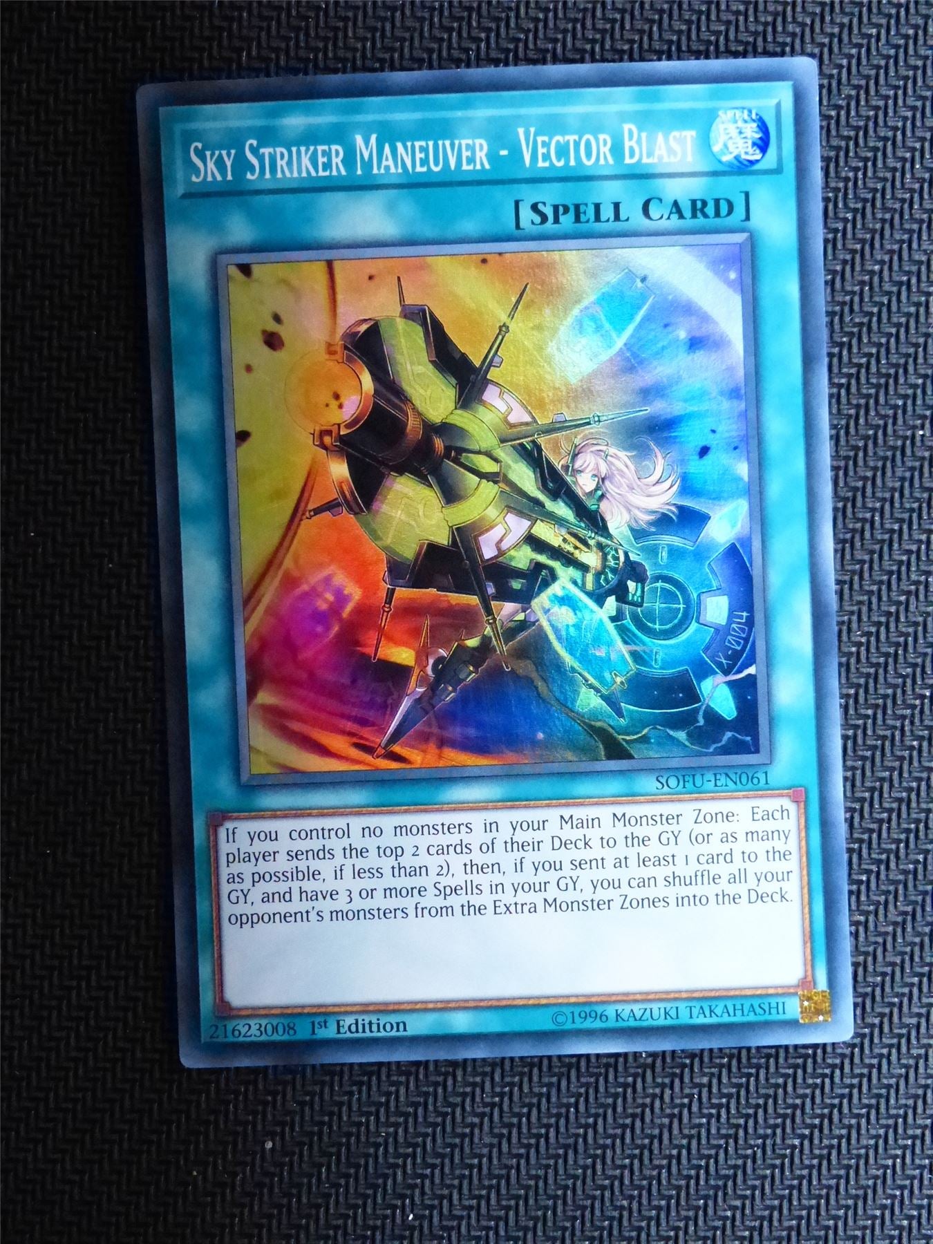 Sky Striker Maneuverer - Vector Blast - SOFU - Super Rare - Yugioh Card # 1E26