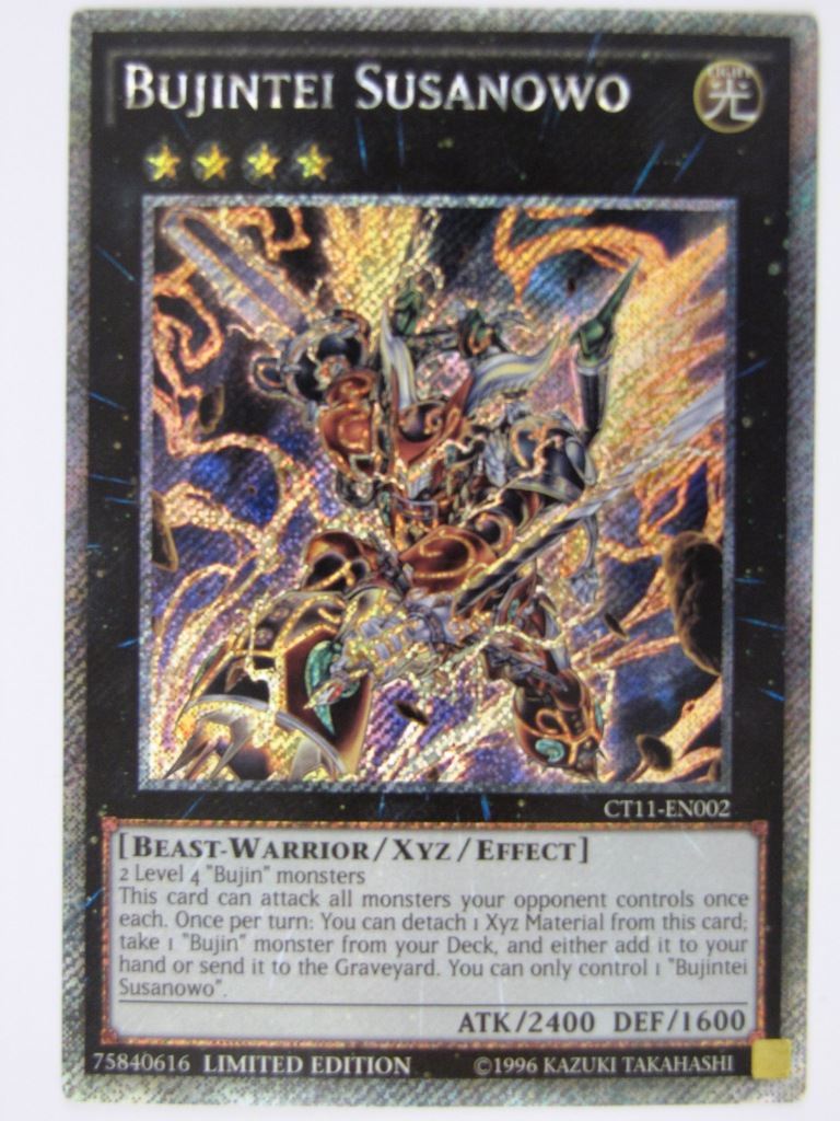 Yugioh Cards: BUJINTEI SUSANOWO CT1 SECRET RARE # 21H45