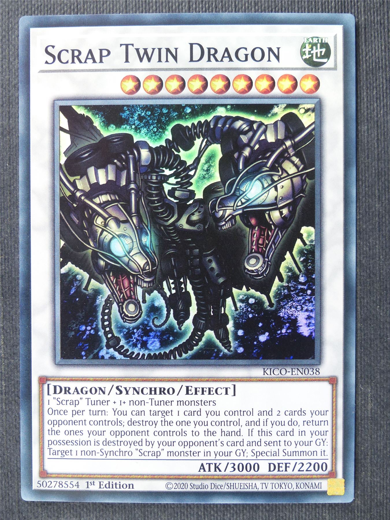 Scrap Twin Dragon KICO Super Rare - 1st ed Yugioh Cards #34Q