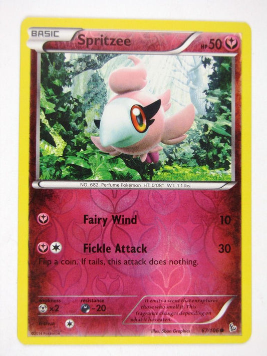 Pokemon Cards: SPRITZEE 67/106 foil:Flashfire