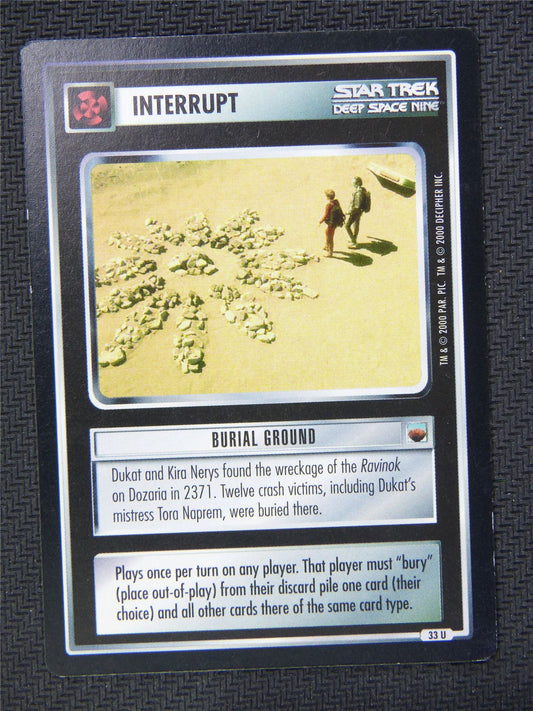 Interrupt Burial Ground - Star Trek CCG Deep Space Nine #54A