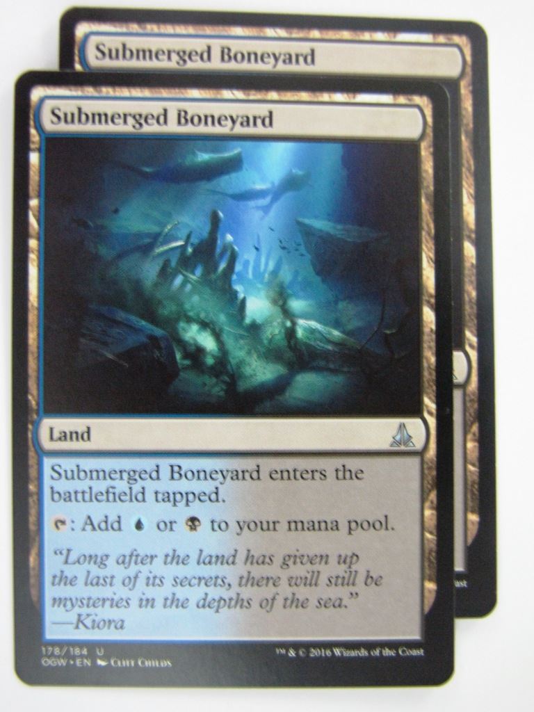 MTG Magic Cards: Oath of the Gatewatch: SUBMERGED BONEYARD x2 # 4J79