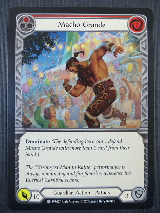 Macho Grande Red - 1st ed Everfest - Flesh & Blood Card #6EH