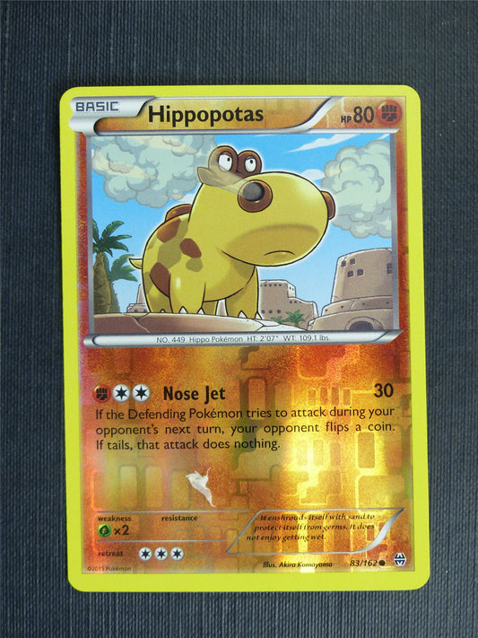 Hippopotas 83/162 Reverse Holo - Pokemon Cards #1FA