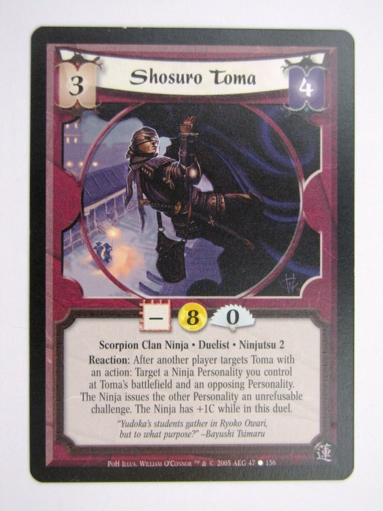 Vintage L5R Cards: SHOSURO TOMA # 27H17