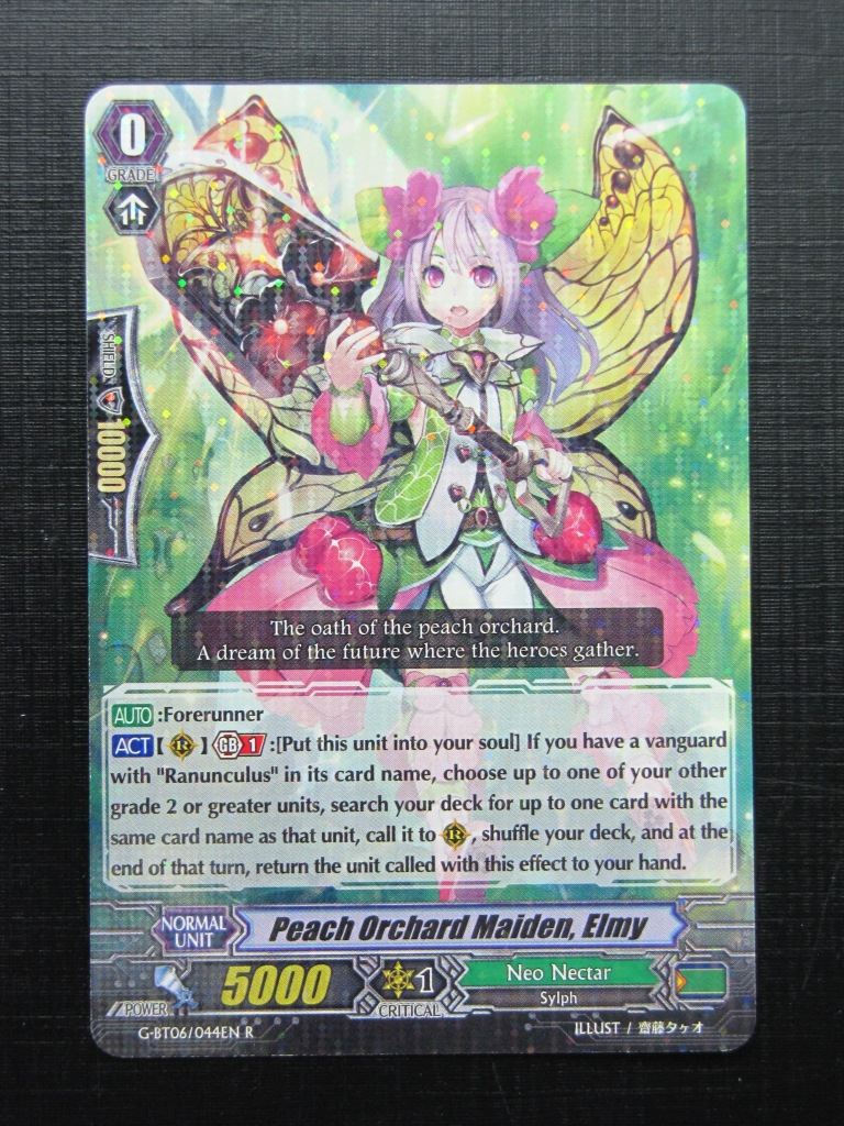 Vanguard Cards: PEACH ORCHARD MAIDEN, ELMY G-BT06 R # 25I55