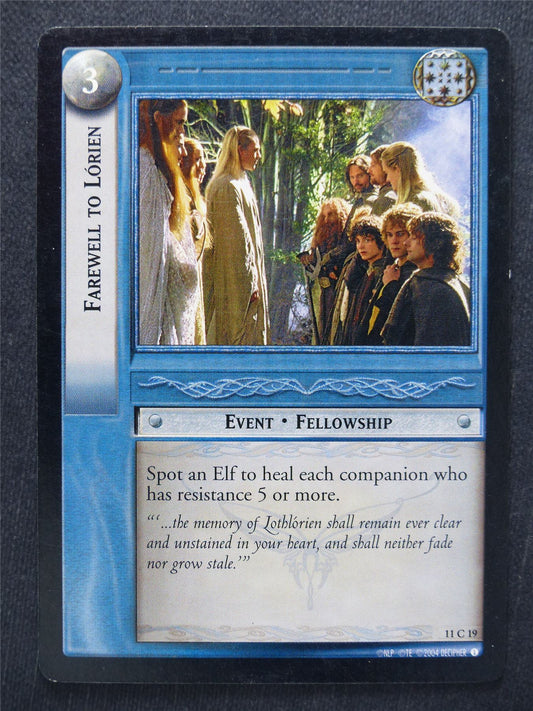 Farewell to Lorien 11 C 19 - LotR Cards #UK