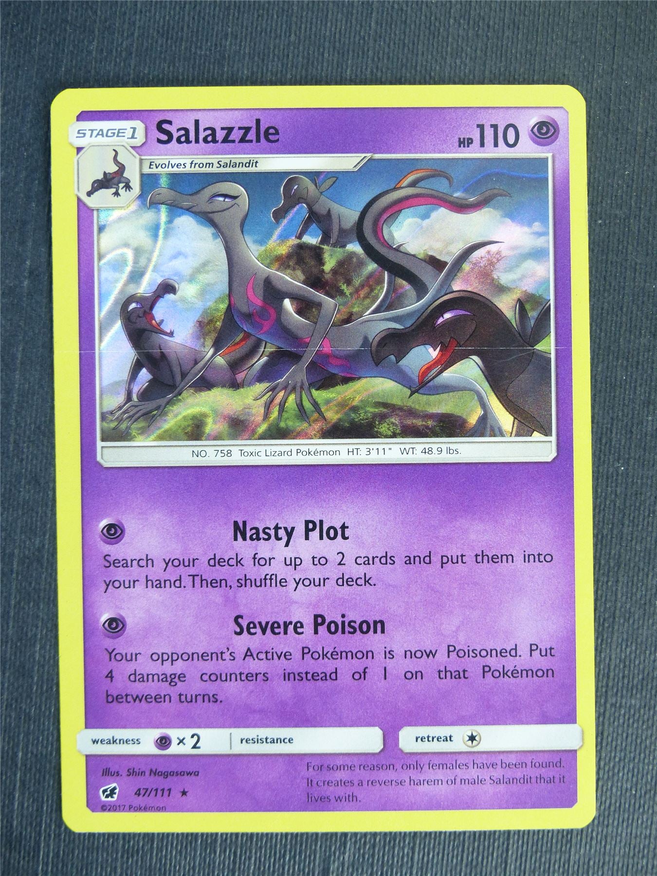 Salazzle 47/111 Holo - Pokemon Cards #2H6