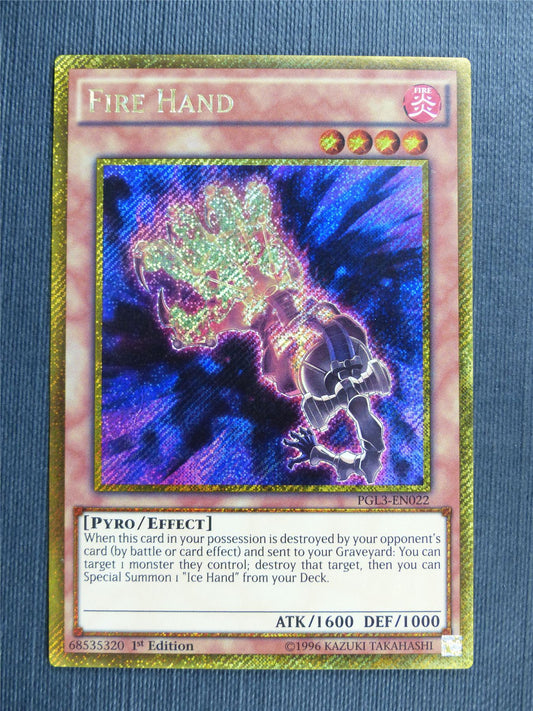 Fire Hand PGL3 Gold Rare - 1st ed - Yugioh Cards