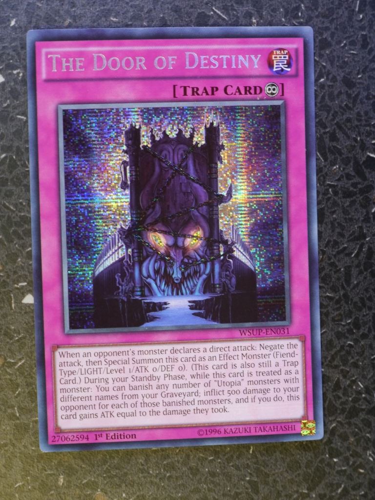 Yugioh Cards: THE DOOR OF DESTINY WSUP SECRET RARE # 3F59