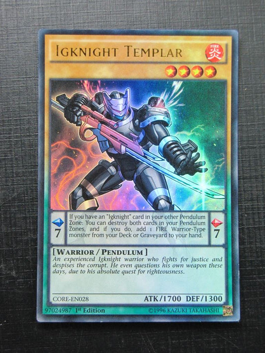 Yugioh Cards: IGKNIGHT TEMPLAR CORE ULTRA RARE # 28F49