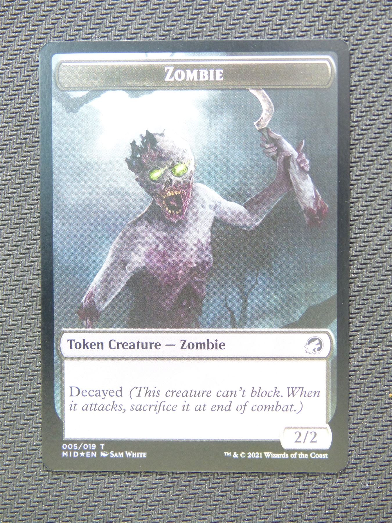 Elemental and Zombie Foil Token - Innistrad - Mtg Card #3GZ