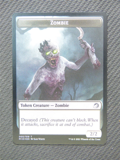 Elemental and Zombie Foil Token - Innistrad - Mtg Card #3GZ
