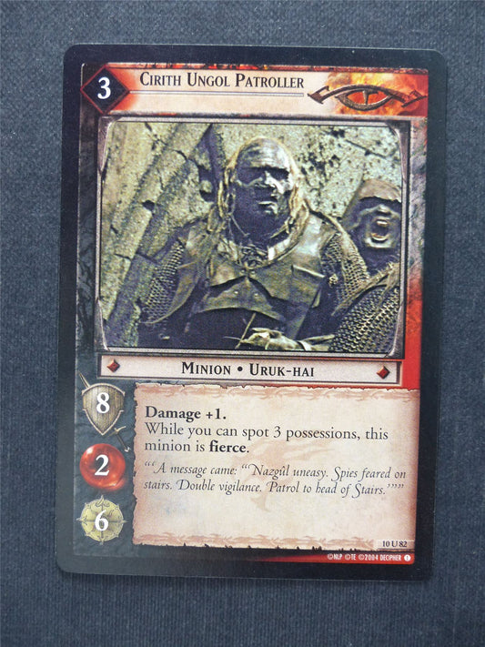 Cirith Ungol Patroller 10 U 82 - LotR Cards #8A